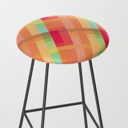 But is it Plaid? 002 abstract pattern Bar Stool