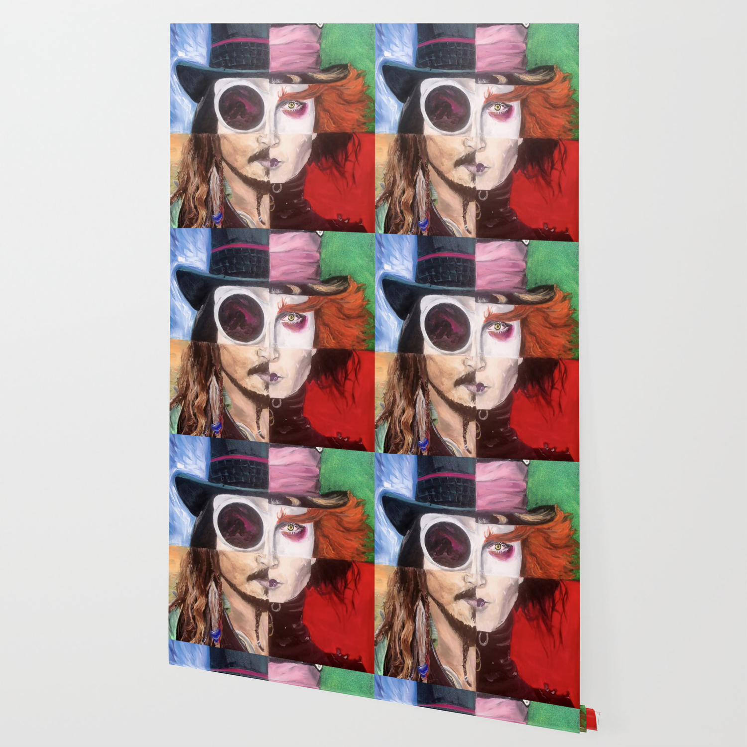Four Faces Of Johnny Depp Wallpaper By Madisonvermilya Society6