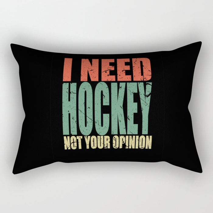 Hockey Saying Funny Rectangular Pillow