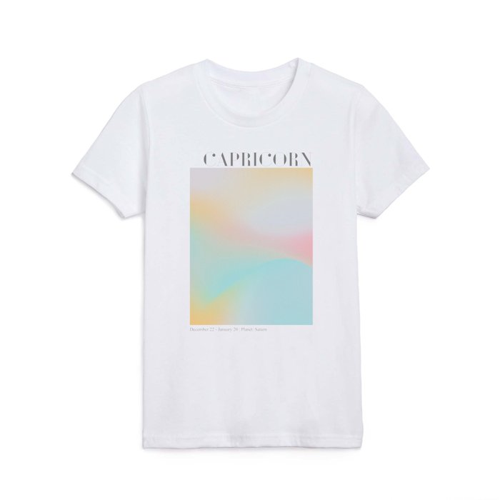 Capricorn Abstract Aura Kids T Shirt