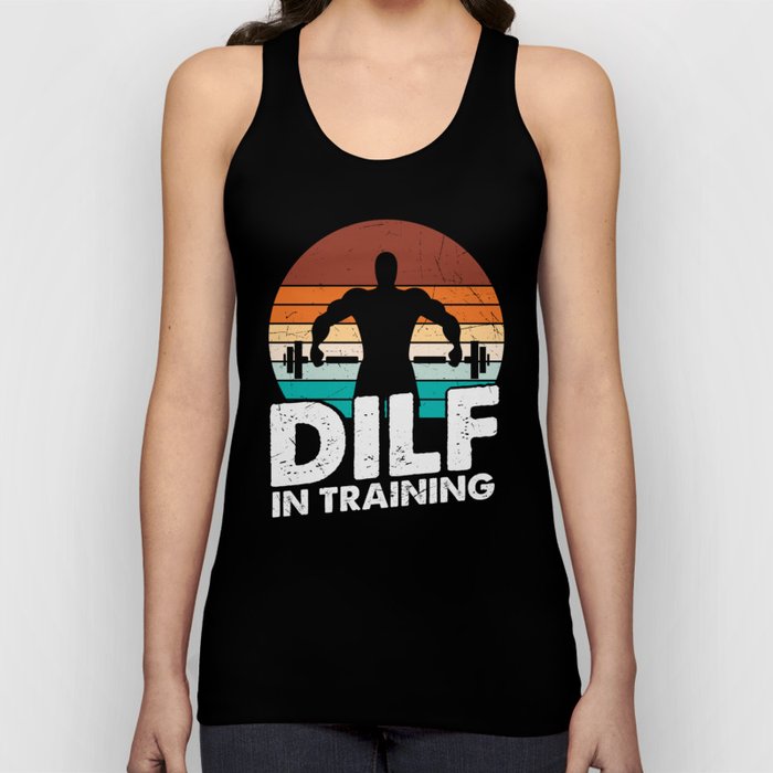 DILF In Training Funny Vintage Tank Top