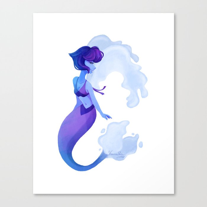 Mermaid Lapis Canvas Print