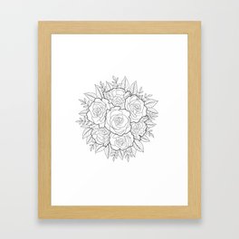 Rose Mandala  Framed Art Print