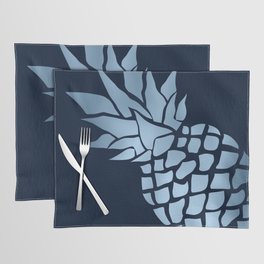 Big Pineapple in Blue and Navy Placemat