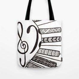 Piano Keys Tote Bag