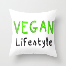Vegan Lifestyle Throw Pillow