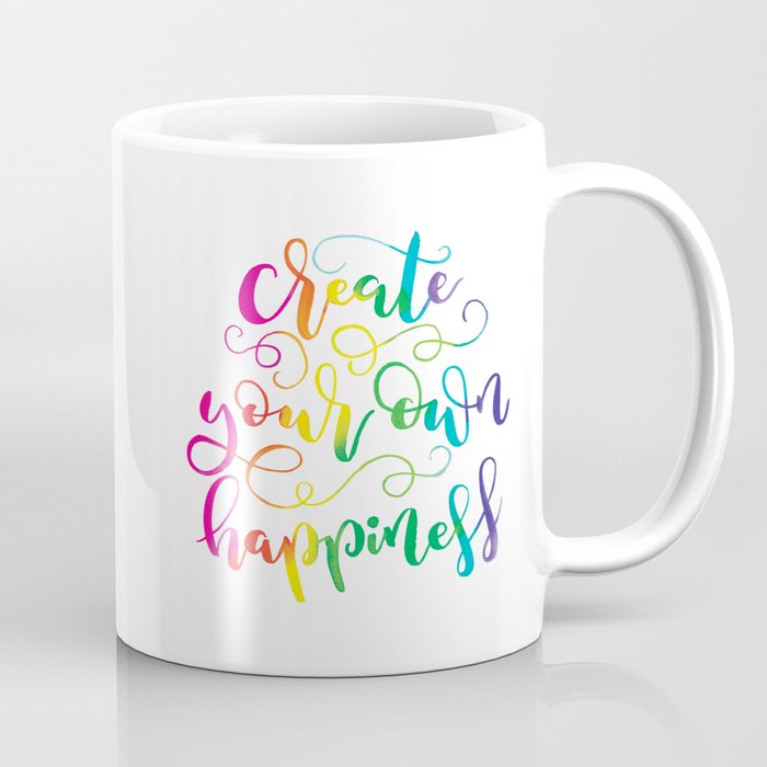 Create Your Own Hiness Original Rainbow Palette Coffee Mug By Lovelettered Create Your Own Hiness Original Rainbow Palette Coffee Mug By Lovelettered
