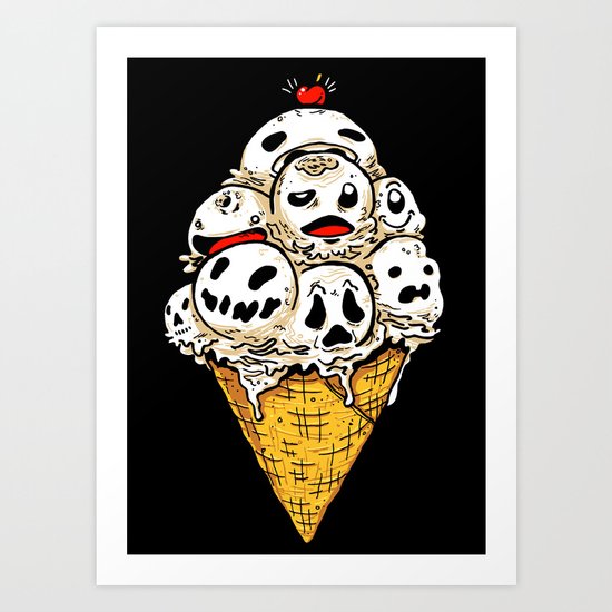 I Scream on Friday the 13th Art Print