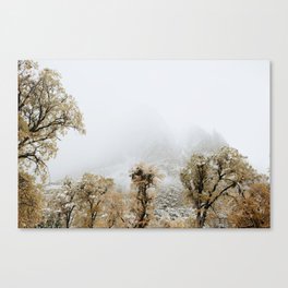 Autumn Meets Winter in Yosemite Valley Canvas Print