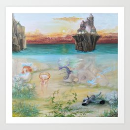 Gregory Pyra Piro surrealism artwork oil painting ref 846742 Art Print