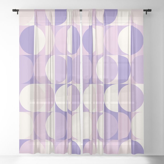 geomage (carnivals palette) Sheer Curtain