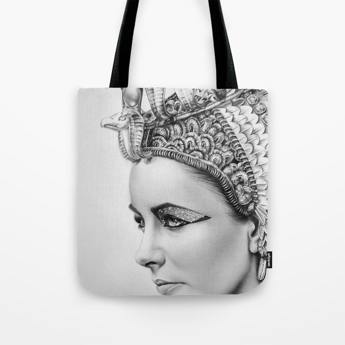 Elizabeth Taylor Cleopatra Portrait Tote Bag