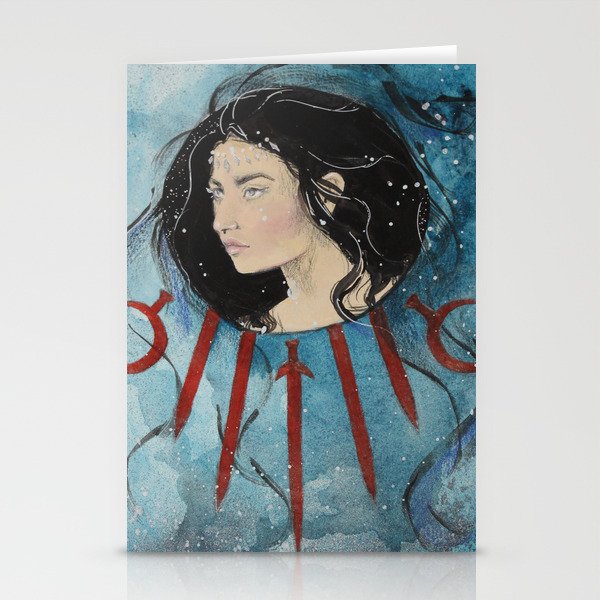 Queen of Swords Stationery Cards