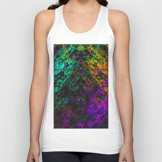 clouds everywhere color Unisex Tank Top