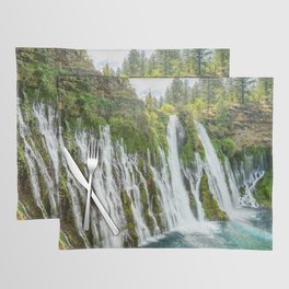 Burney Falls Spring Northern California Waterfall Landscape Placemat