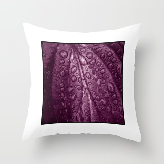 rainy drops II Throw Pillow