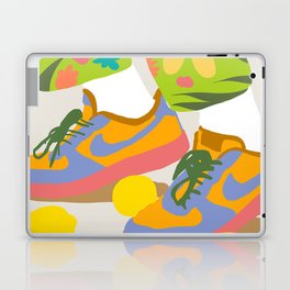 Easy Peasy Lemon Squeezy | Pastel Colorful Bohemian Illustration | Shoes Sneakers Fashion Laptop Skin