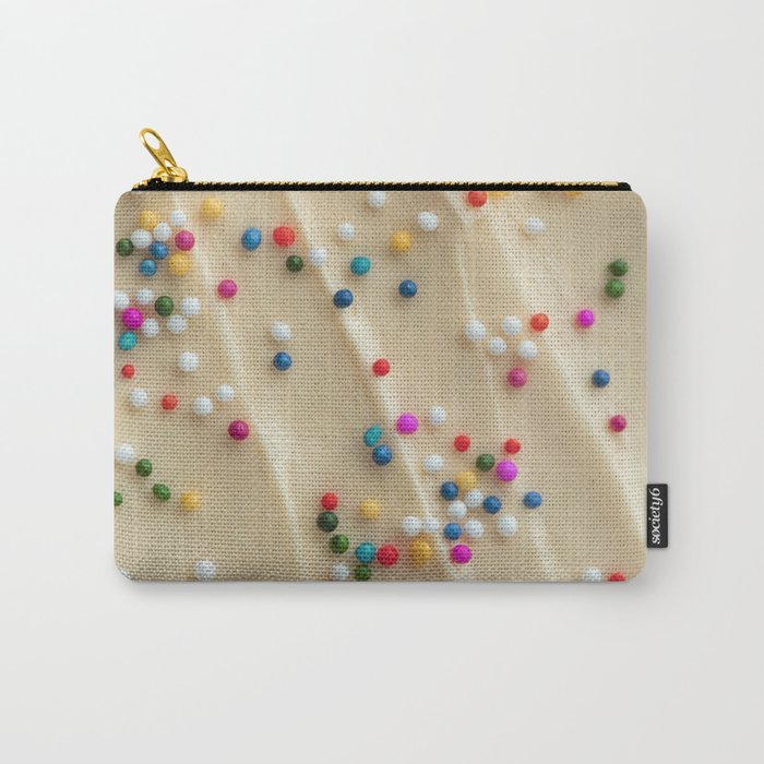 Vanilla Frosting & Candy Sprinkles Carry-All Pouch