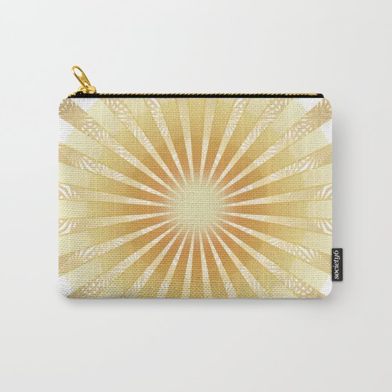Golden Rays Mandala Carry-All Pouch