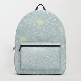 Dandelion Pappus - Blue Background Backpack