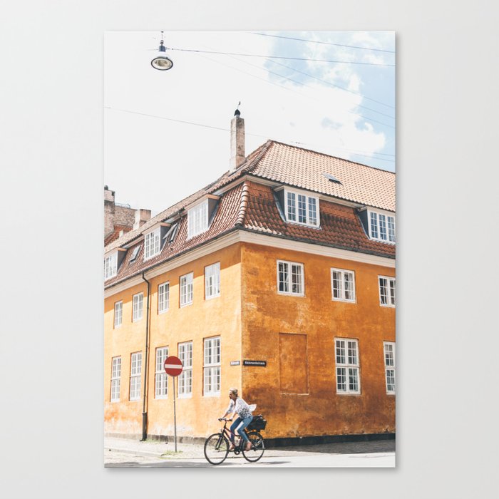 Copenhagen Cycling Canvas Print