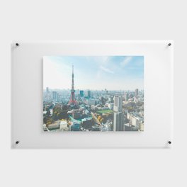 Tokyo Tower in the Morning Floating Acrylic Print