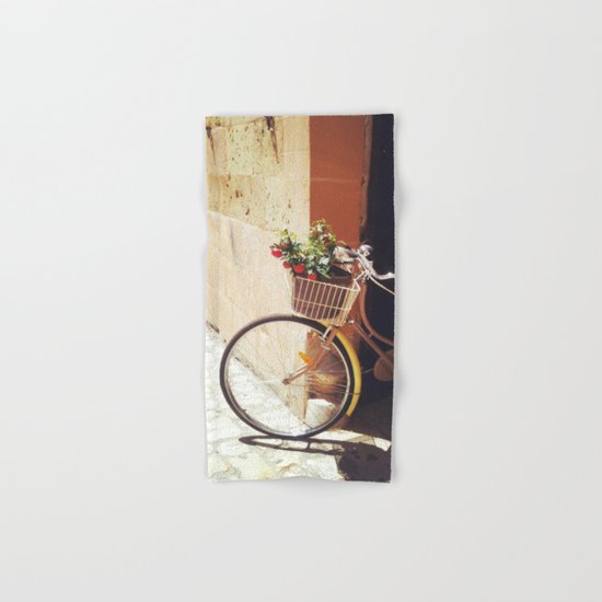 Yellow Bicycle Hand & Bath Towel