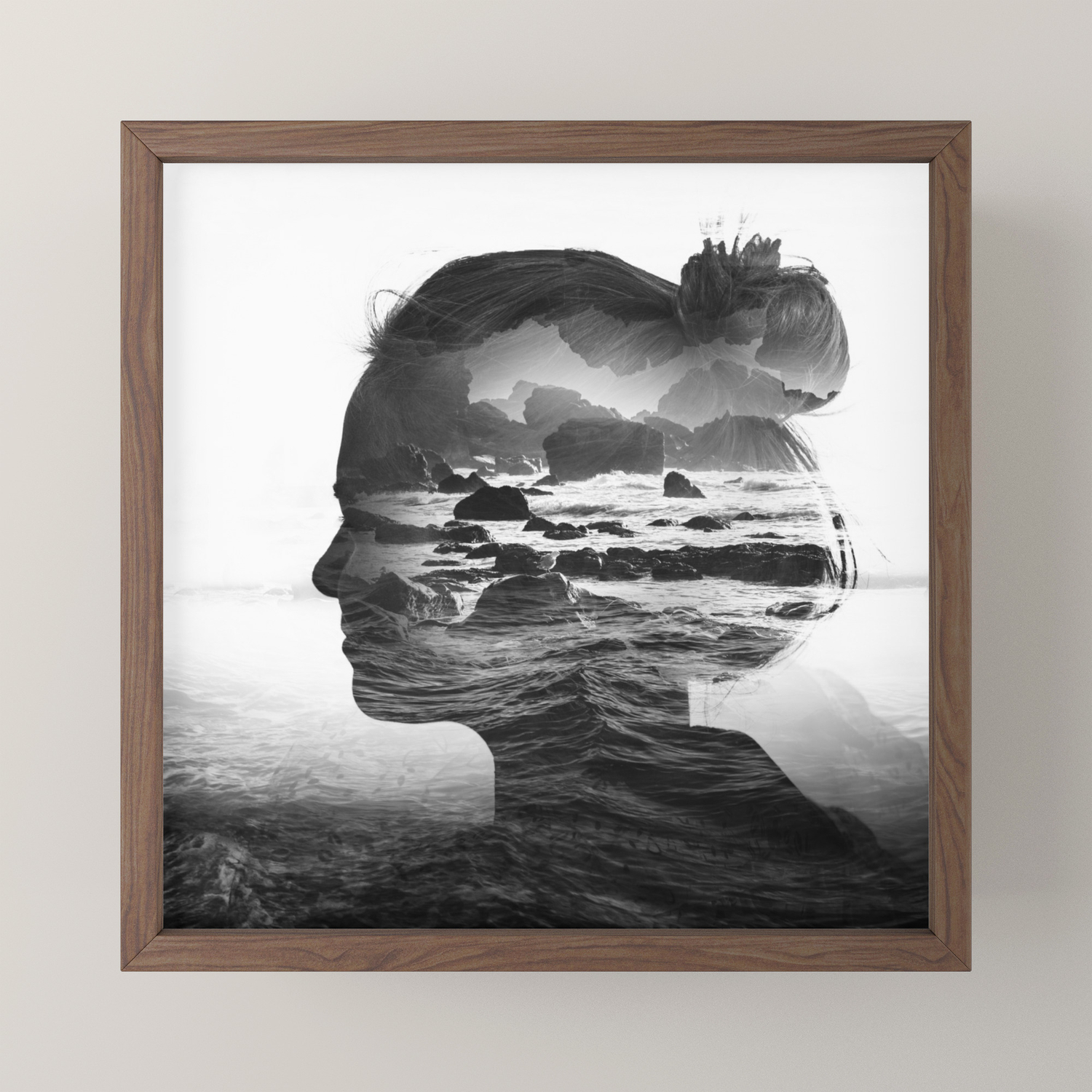 The Black Sea Inside Me Framed Mini Art Print By Stoianhitrov