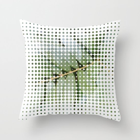 mesh white Throw Pillow