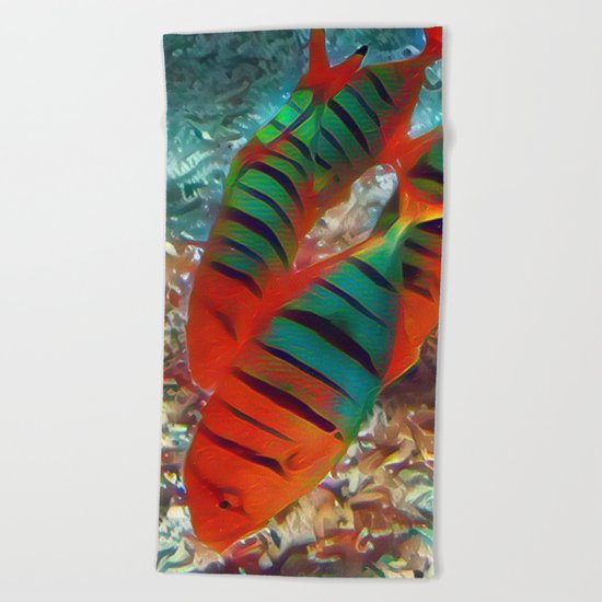 Aquarium Beach Towel