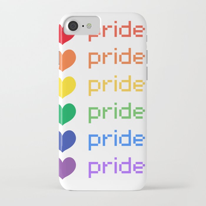 Pride Rainbow Hearts iPhone Case