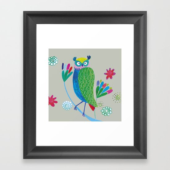owl2 Framed Art Print
