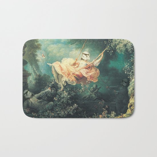 Homage to Fragonard, "The Swinging Stormtrooper". Bath Mat