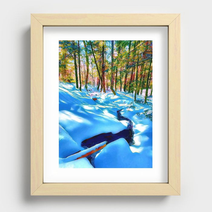 After the Snowstorm  Recessed Framed Print
