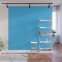 BRIGHT BLUE SOLID COLOR Wall Mural