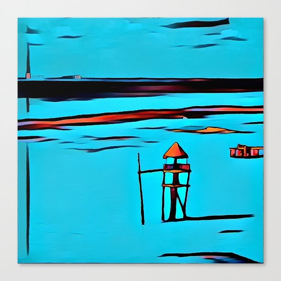 Baywatch Tower Canvas Print