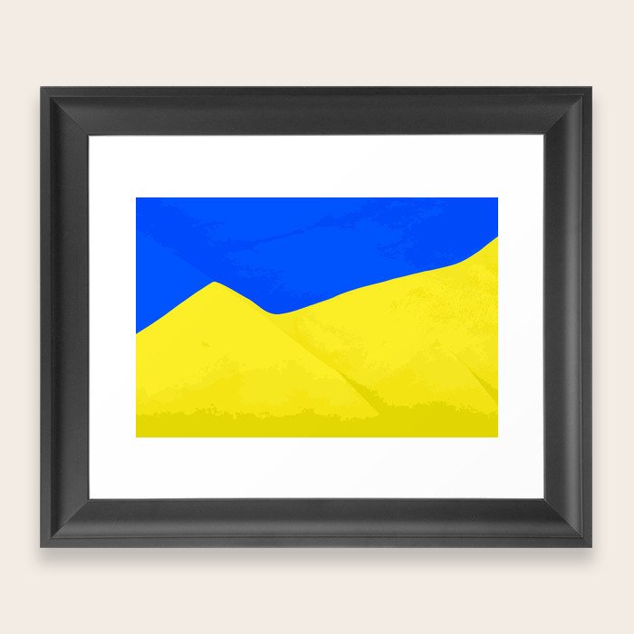 Flag of Ukraine Framed Art Print