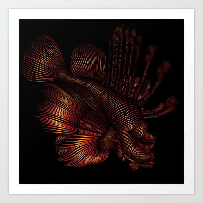 Poseidon's Blaze Art Print