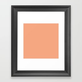 Sunset Peach Framed Art Print