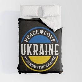 Peace Love Ukraine Comforter