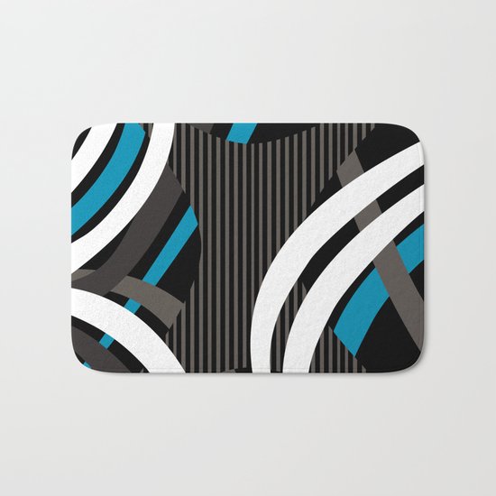 Wired Blue Bath Mat
