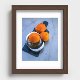 Orange juice Recessed Framed Print