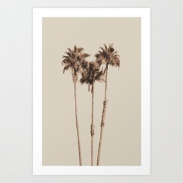 Palm Trees Earthy Vibes #1 #wall #decor #art #society6 Art Print