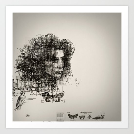 involuntary dilation of the iris Art Print