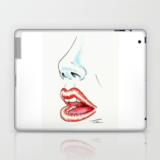Watercolor Lips Laptop & iPad Skin
