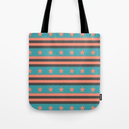 Stars and Stripes Pattern Tote Bag