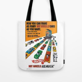 1970 American Issue Vintage Hot Wheels Redline Factory Advertisement Toy Car Poster Tote Bag | Nascar, Hotwheels, Matchbox, Print, Posters, Graphicdesign, Redline, Children, Vintage, Advertisement 