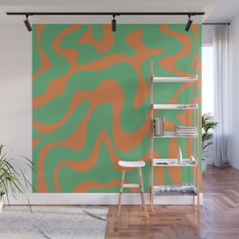 16 Abstract Swirl Shapes 220711 Valourine Digital Design Wall Mural