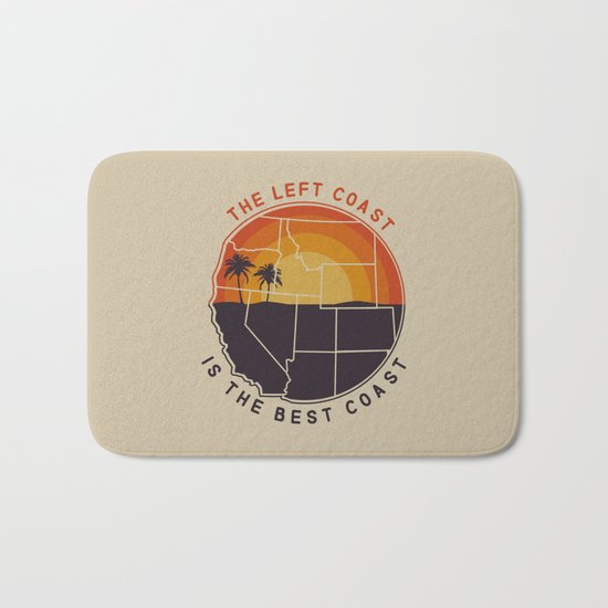 Left Coast is the Best Coast Bath Mat