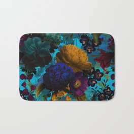 Vintage & Shabby Chic - Night Affaire VI Bath Mat | Nature, Summer, Exotic, Rose, Roses, Painting, Moodyflorals, Flower, Classicblue, Garden 